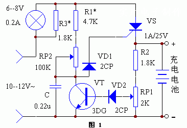 可控硅整流自動(dòng)恒流充電器