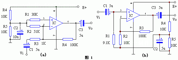 集成運算放大器的單電源供電電路