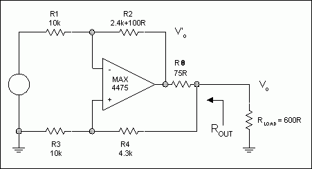 圖4. 例1 (為簡單起見，沒有標出電源去耦)