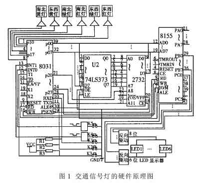 8031單片機(jī),控制,交通信號燈,準(zhǔn)行時間,