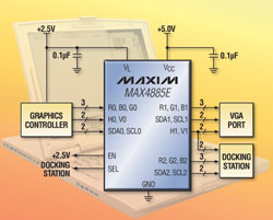 Extremely Low-Power VGA Switch Saves Design Time, Board Space, and Cost