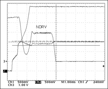 Figure 9. Startup waveforms without lead network.