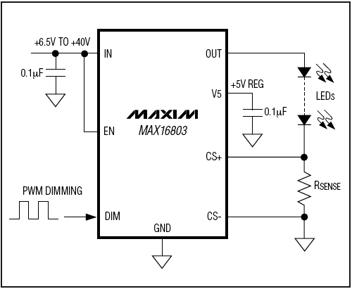 MAX16803：簡(jiǎn)化框圖