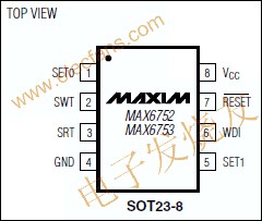 MAX6752微處理器(μP)監(jiān)控電路引腳圖 srfitnesspt.com