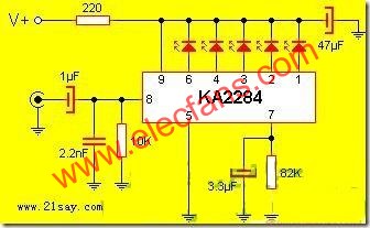 KA2284 LED電平指示電路圖  srfitnesspt.com