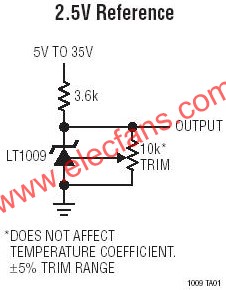 LT1009典型應用電路圖  srfitnesspt.com