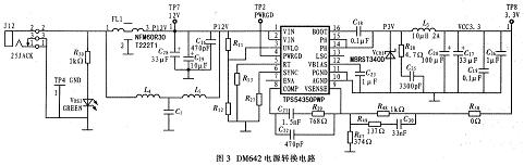 DM642電源轉(zhuǎn)換電路