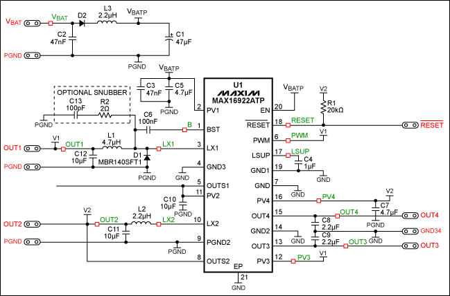 圖13. PCB布線原理圖