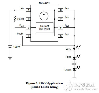 低電流led驅(qū)動(dòng)器NUD4011DR2