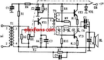 小功率功放電路圖