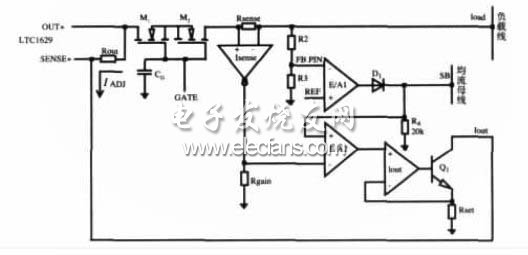 圖1　LTC4350自主均流原理示意圖