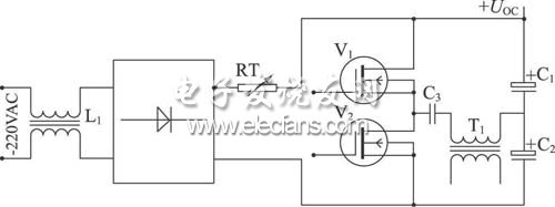 負(fù)溫度系數(shù)電阻組成的輸入軟啟動電路