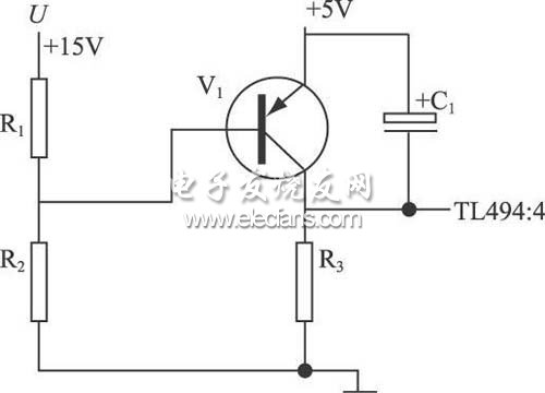 利用TL494:4 腳進(jìn)行驅(qū)動軟啟動及電源保護(hù)