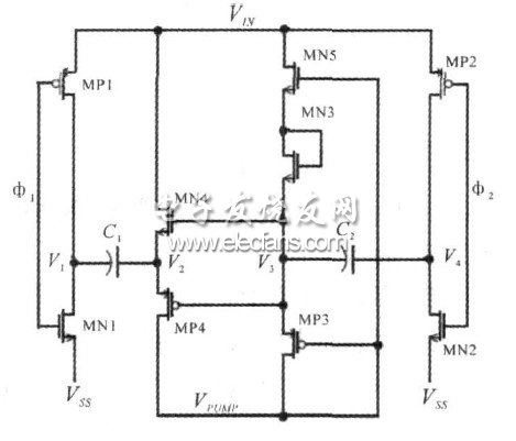 圖3 改進后的電荷泵