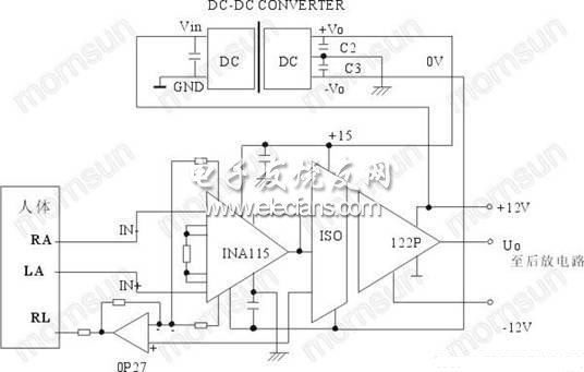 病人ECG監(jiān)護(hù)電路