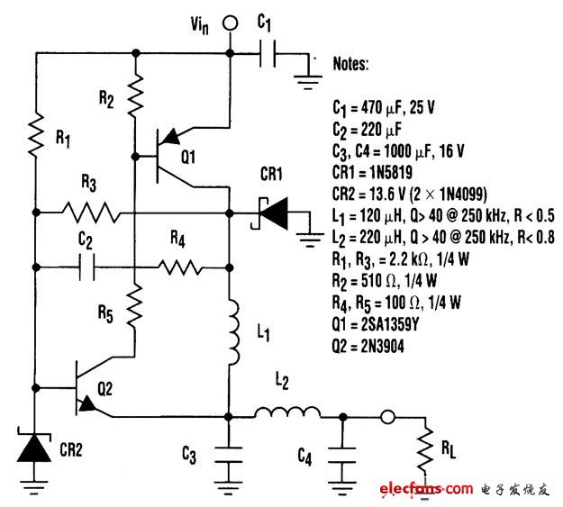 低成本降壓型調節(jié)器電路