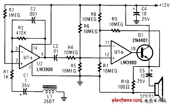 電話擴(kuò)音器電路