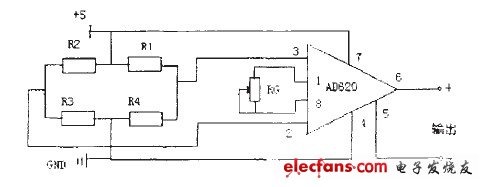 圖5 傳感器信號(hào)放大電路