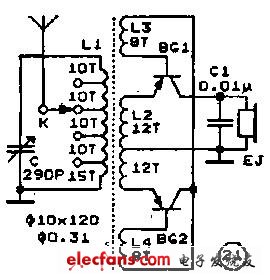 30個(gè)“無(wú)電源收音機(jī)”電路-適合剛剛接觸電子技術(shù)的折騰