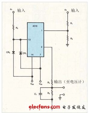 適用于正交檢測(cè)的簡(jiǎn)單電路