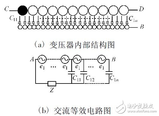 圖5 僅一次繞組有感應(yīng)電動(dòng)勢(shì)的情況