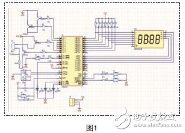 本系統(tǒng)采用的是AT89C51，小電子產(chǎn)品用51，硬件設(shè)計電路如圖1所示。