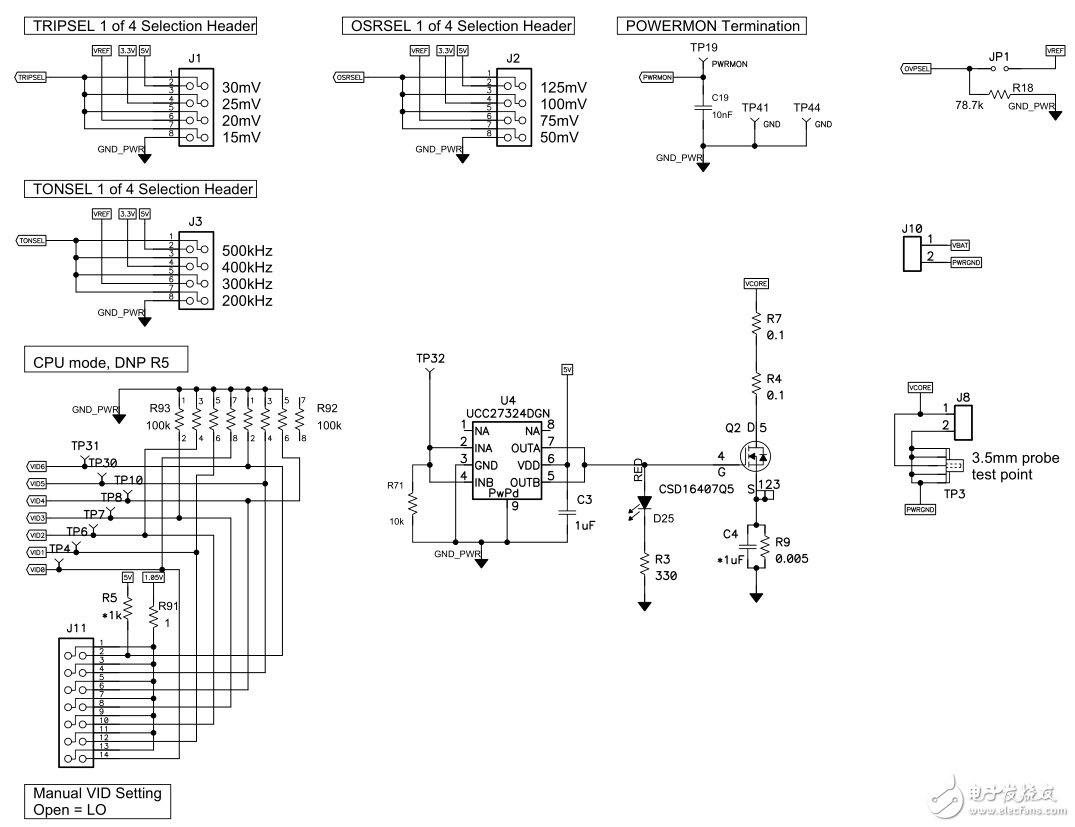 Intel IMVP6+ Atom CPU內(nèi)核電源設計電路圖