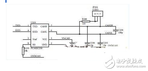 運(yùn)用于電池管理系統(tǒng)中的串口與CAN通信模塊電路設(shè)計(jì)