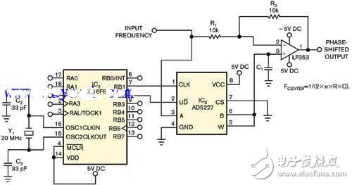 微控制器模擬移相器電路設(shè)計(jì)圖