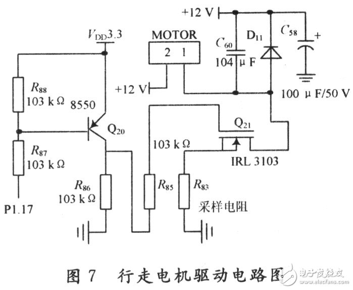 吸塵機(jī)器人控制系統(tǒng)電路設(shè)計(jì) —電路圖天天讀（48）