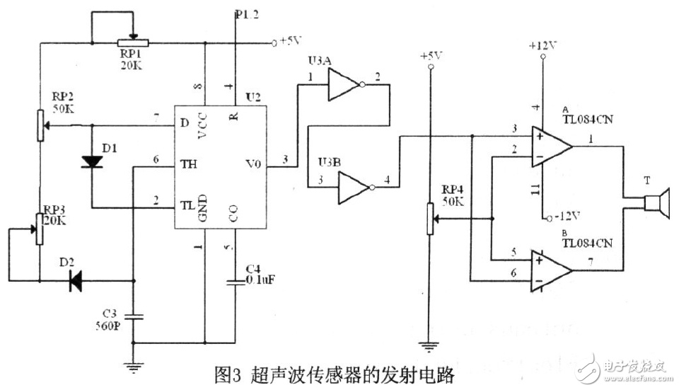 AT89S52單片機(jī)超聲波測(cè)距系統(tǒng)電路設(shè)計(jì)