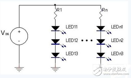 圖1：定電壓LED驅(qū)動器。