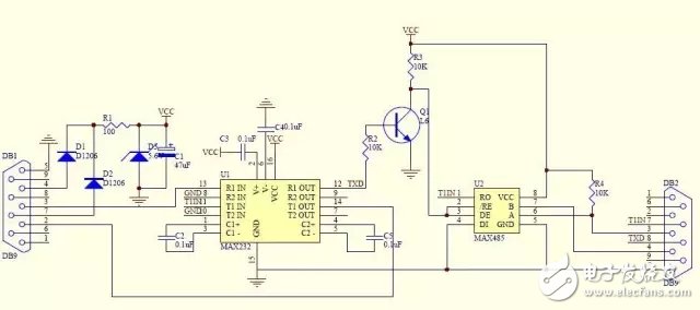 講述三種RS232轉(zhuǎn)RS485電路設(shè)計 —電路圖天天讀（254）