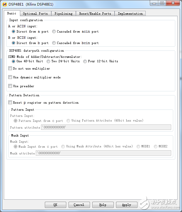System generator DSP48E1 (1)：端口說(shuō)明