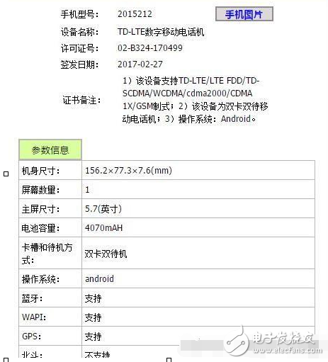 小米新機(jī)型現(xiàn)身工信部 小米Note2改進(jìn)版？