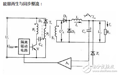 開關(guān)電源的損耗主要由3部分組成：功率開關(guān)管的損耗，高頻變壓器的損耗，輸出端整流管的損耗。在低電壓、大電流輸出的情況下，整流二極管的導(dǎo)通壓降較高，輸出端整流管的損耗尤為突出?？旎謴?fù)二極管（FRD）或超快恢復(fù)二極管（SRD）可達(dá)1.0～1.2V，即使采用低壓降的肖特基二極管（SBD），也會(huì)產(chǎn)生大約0.6V的壓降，這就導(dǎo)致整流損耗增大，電源效率降低。