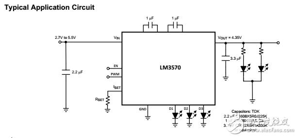 lm3570的低噪聲LED驅(qū)動系統(tǒng)