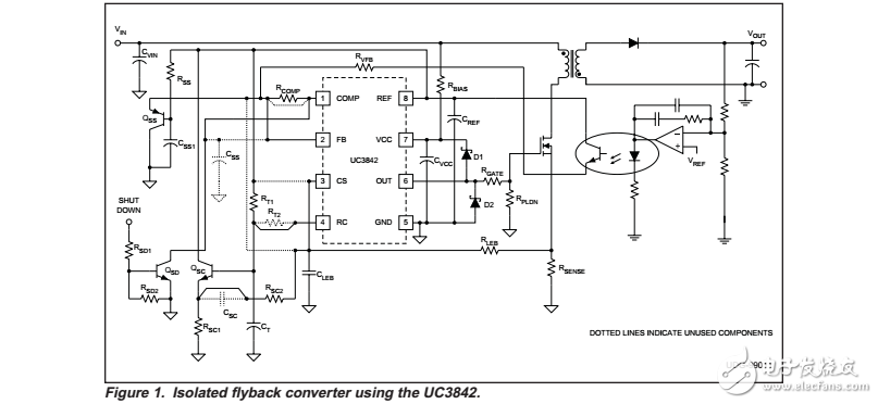 比較UC3842電流型控制和鉛酸蓄電池的初級(jí)側(cè)PWM控制器