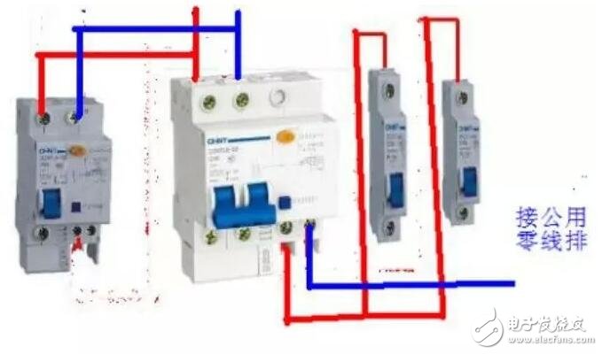 漏電保護(hù)器接線圖原理，漏電保護(hù)器接線方法，三相漏電斷路器接線方法詳解