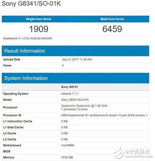 索尼Xperia XZ1最新消息，索尼Xperia XZ1跑分公布，為什么同樣是835，這款手機(jī)會(huì)如此厲害？