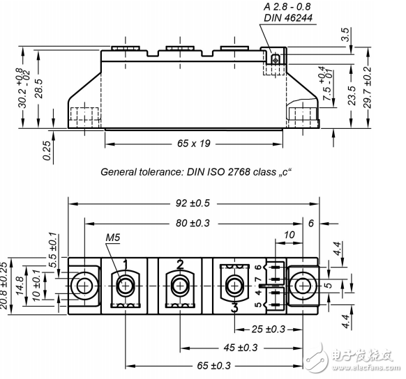 MCC19-16io1B晶閘管模塊