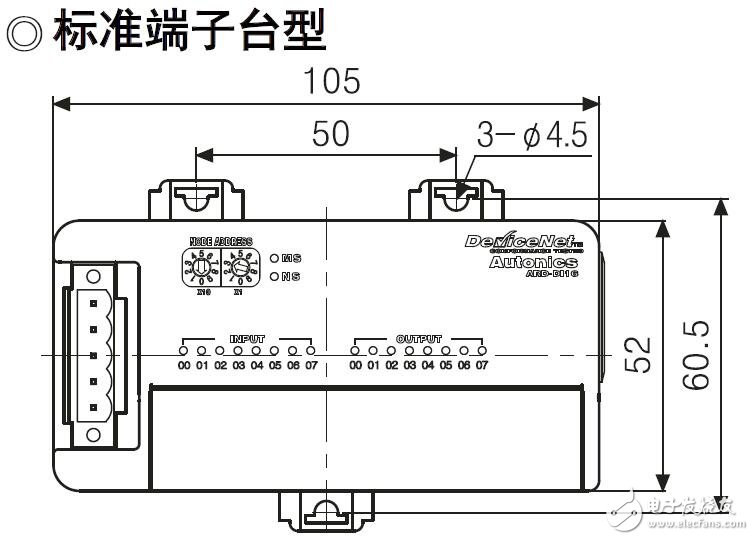 ARD-D系列數(shù)字遠程I/O的接線圖