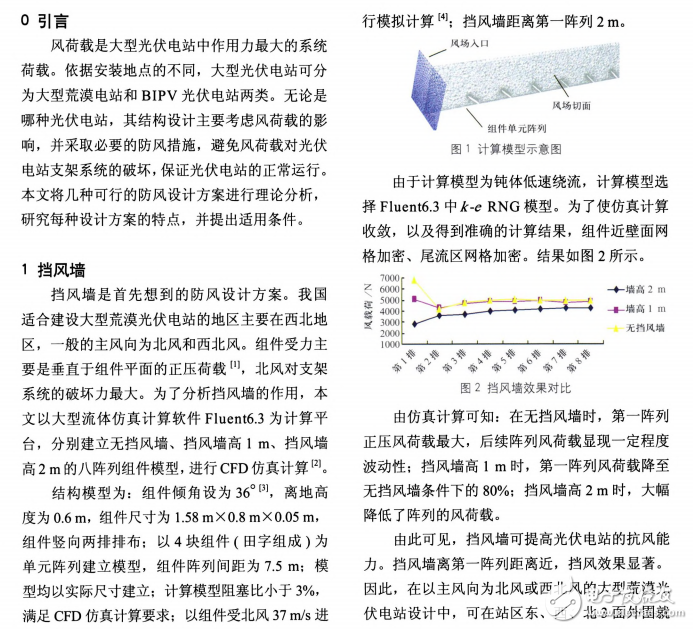 光伏電站的擋風(fēng)墻和擋風(fēng)板及防風(fēng)抑塵網(wǎng)的設(shè)計(jì)