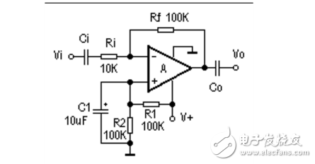 LM324單電源放大電路