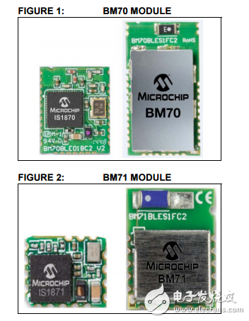藍牙Low Energy（可移植)模塊BM70/71