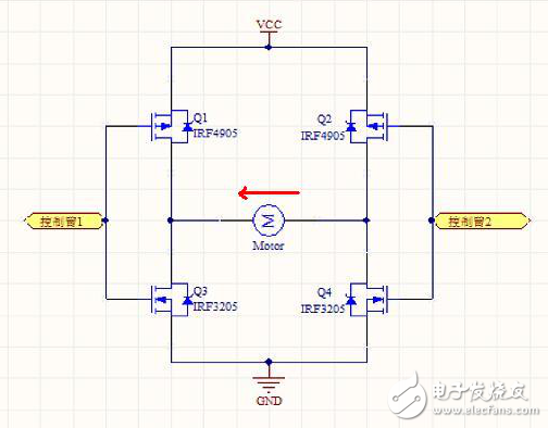 場(chǎng)效應(yīng)管電機(jī)驅(qū)動(dòng)-MOS管H橋原理