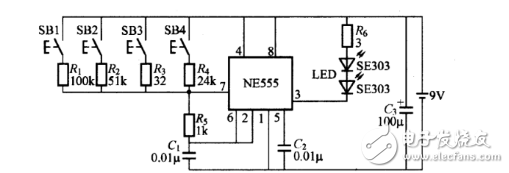 pt2262應(yīng)用電路圖