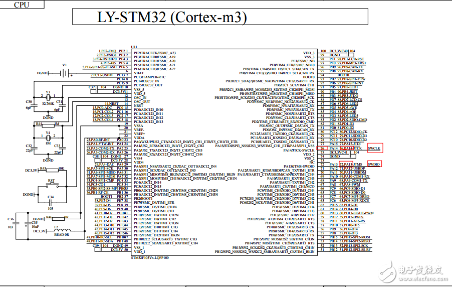 LY-STM32(增強版)大黃蜂開發(fā)板原理圖