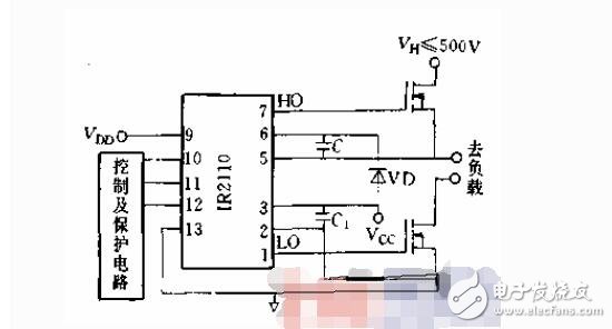 ir2110應(yīng)用的典型連接圖