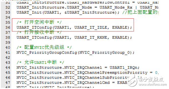 STM32串口接收不定長數(shù)據(jù)原理與源程序